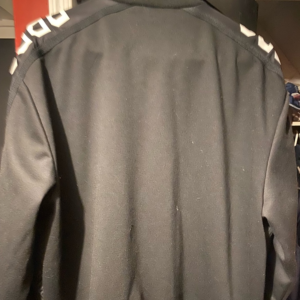 PRPS Jacket, black, writing on sleeves